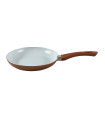 Sarten de 24 Cm Cobre y Blanco