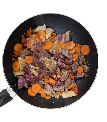 Wok De 28 Cm Con Antiadherente Gris Granito