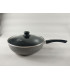 Wok De 28 Cm Con Antiadherente Gris Granito