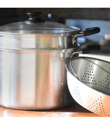 Set de 4 Piezas de Aluminio con Tapa de Vidrio Pastarella