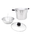 Set de 4 Piezas de Aluminio con Tapa de Vidrio Pastarella