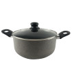 Cacerola 26 Cm Con Antiadherente Gris Granito