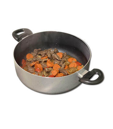 Cacerola 26 Cm Con Antiadherente Gris Granito