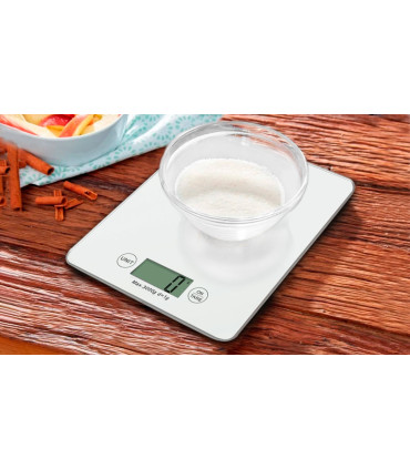 Balanza Digital de Cocina Blanca