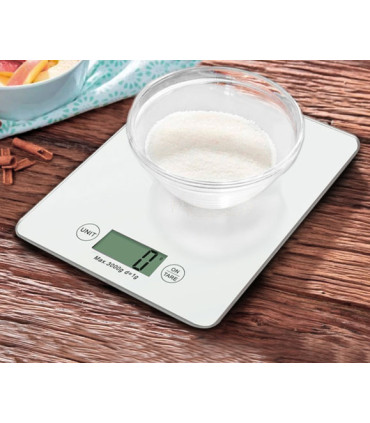 Balanza Digital de Cocina Blanca