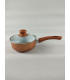 Olla Copper Line de 16 Cm Cobre y Blanco