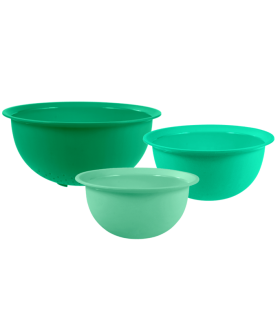 Set de 2 Bowls Verdes con Colador