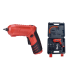 Atornillador Inalámbrico USB con Valija Rojo