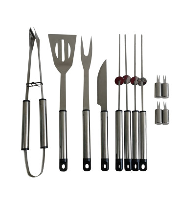 Set de Asado de 13 Piezas con Valija Metálica