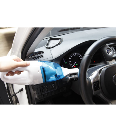 Aspiradora De Auto 12V 60W Azul Y Blanca