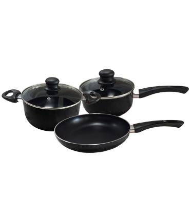 Batería De Cocina 5 Piezas Negra 2Mm