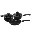 Batería De Cocina 5 Piezas Negra 2Mm