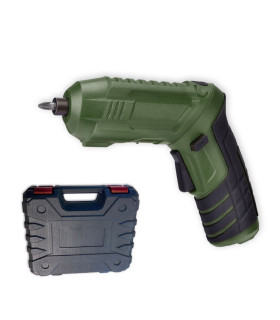 Atornillador Inalámbrico USB Con Valija Verde