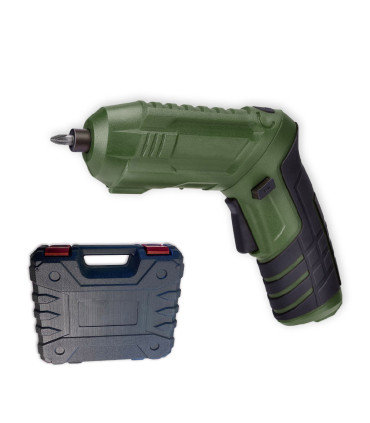 Atornillador Inalámbrico USB Con Valija Verde