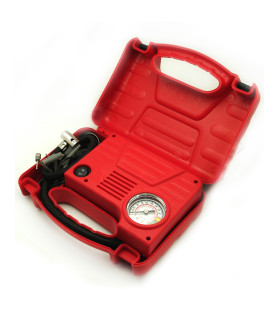 Compresor Con Valija Rojo 12V