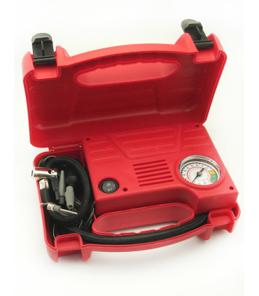 Compresor Con Valija Rojo 12V