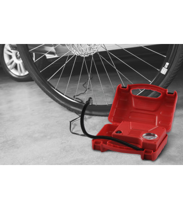 Compresor Con Valija Rojo 12V