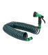 Manguera Espiral 15 Metros Con Regador Verde