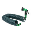Manguera Espiral 15 Metros Con Regador Verde